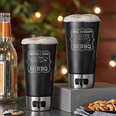 Eat Drink BBQ Bottle Opening Tumbler